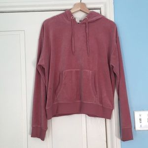 Forever 21 Pink velvet hoodie